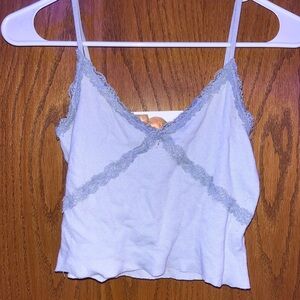 hollister blue tank top